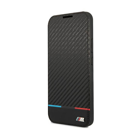 BMW Booktype M Collection Triangles - Etui Samsung Galaxy S22+ (czarny) (BMBKS22MPUCARTCBK)