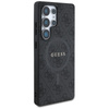 Guess Leather 4G Colored Ring Classic Logo MagSafe - Etui do Samsung Galaxy S25 Ultra (czarny) (GUHMS25LG4GFRK)