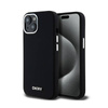 DKNY Liquid Silicone Small Metal Logo MagSafe - Etui iPhone 15 Plus / 14 Plus (czarny) (DKHMP15MSMCHLK)