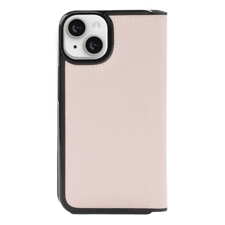 Kate Spade New York Wrap Folio Case - Skórzane etui z klapką iPhone 15 (Pale Vellum) (KS052460)