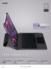 Laut Type Folio 2 - obudowa ochronna z klawiaturą Bluetooth do iPad Pro 11" M4 (2024) (black) (L_IPP24S_TY2_BK)