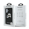 Karl Lagerfeld Silicone Double Heads Print MagSafe - Etui iPhone 16 Plus (czarny) (KLHMP16MSKCHPPLK)