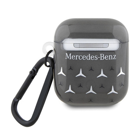 Mercedes Large Star Pattern - Etui AirPods 1/2 gen (czarny) (MEA28DPMGS)