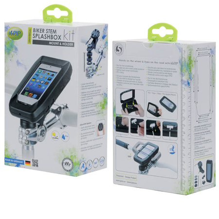 iGrip Universal Biker Stem Splashbox - Uniwersalny uchwyt rowerowy do smartfonów (T5-25502)