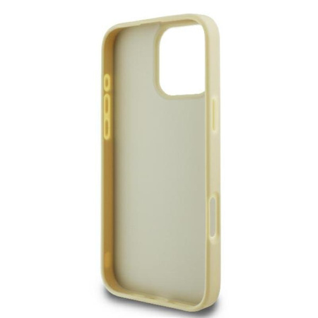 Karl Lagerfeld Metal Signature - Etui iPhone 16 Pro (złoty) (KLHCP16LPFMFBKMD)