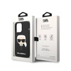 Karl Lagerfeld Silicone Ikonik Karl`s Head MagSafe - Etui iPhone 14 Pro (czarny) (KLHMP14LSLKHBK)