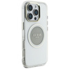 Guess IML Metal Colored Circle Classic Logo MagSafe - Etui do iPhone 16 Pro Max (szary) (GUHMP16XHTDRCEDG)