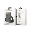 Karl Lagerfeld Monogram Ikonik Patch Wallet Phone Bag - Torba na smartfona i akcesoria (srebrny) (KLWBSAMIPG)