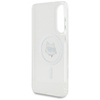 Karl Lagerfeld Button Choupette Head Printed Logo MagSafe - Etui Samsung Galaxy S25 Edge (biały) (KLHMS25EHLSCHH)