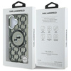 Karl Lagerfeld IML Monogram Karl & Choupette Head MagSafe - Etui iPhone 16 (czarny) (KLHMP16SHMCKMHK)