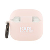 Karl Lagerfeld Silicone Choupette Head 3D - Etui AirPods 4 (różowy) (KLA4RUNCHP)