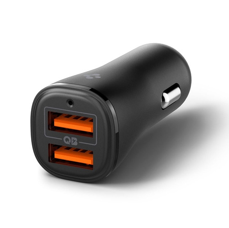 Spigen Essential EV302 - Ładowarka samochodowa 2x USB-A 30W (Czarny) (ACP08700)