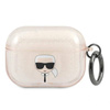 Karl Lagerfeld Karl Head Glitter - Etui Airpods Pro (złoty) (KLAPUKHGD)