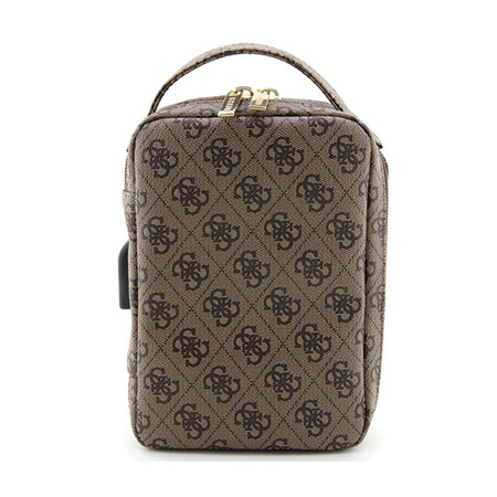 Guess 4G Printed Stripes Travel Universal Bag - Organizer na akcesoria (Brązowy) (GUHBP4RPSW)
