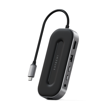 Satechi Multiport Adapter - adapter do urządzeń mobilnych USB-C - gwiezdna szarość (ST-U4MGEM)