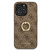Guess 4G Ring Case - Etui iPhone 13 Pro (brązowy) (GUHCP13L4GMRBR)