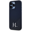 Karl Lagerfeld Silicone Shadow Metal Initial MagSafe - Etui do iPhone 15 Pro Max (czarny) (KLHMP15XSCMKMPCK)