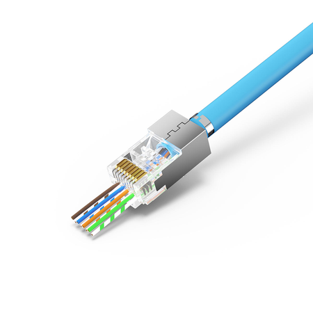 Unitek Wtyk modularny Pass-Through RJ45 Cat. 7, 50szt. (OT1093ATP01)