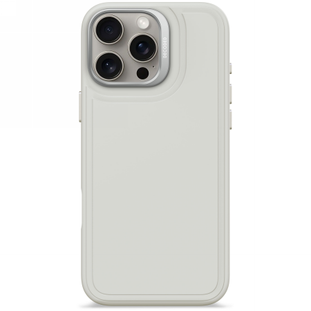 Decoded AntiMicrobial Silicone Stacks Backcover - silikonowa obudowa ochronna do iPhone 16 Pro Max kompatybilna z MagSafe (stone gray) (D25IPO16PMBCST9SY)