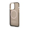 Guess Gold Outline Translucent MagSafe - Etui iPhone 13 Pro (czarny) (GUHMP13LHTCMK)
