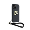 DKNY Wrist Strap Stock Logo - Etui iPhone 15 Plus (czarny) (DKHCP15MPBSWSK)