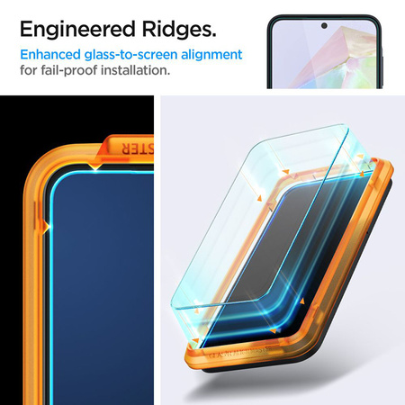 Spigen Alm Glas.TR 2-Pack - Szkło hartowane do Samsung Galaxy A35 5G (2 szt.) (Przezroczysty) (AGL07772)
