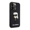 Karl Lagerfeld 3D Rubber NFT Ikonik - Etui iPhone 14 Pro (Czarny) (KLHCP14L3DRKINK)