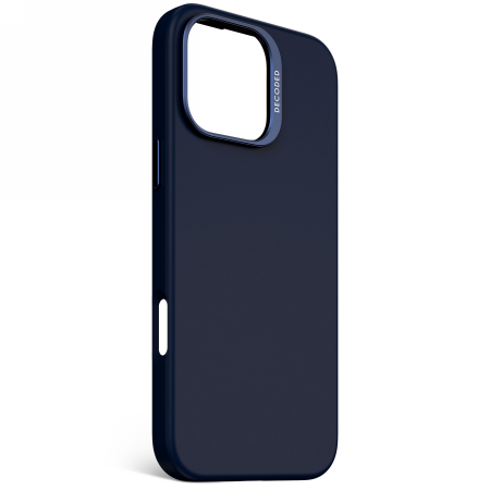 Decoded AntiMicrobial Silicone Backcover - silikonowa obudowa ochronna do iPhone 16 Pro Max kompatybilna z MagSafe (blue print) (D25IPO16PMBCS9BT)