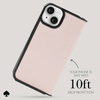 Kate Spade New York Wrap Folio Case - Skórzane etui z klapką iPhone 15 (Pale Vellum) (KS052460)