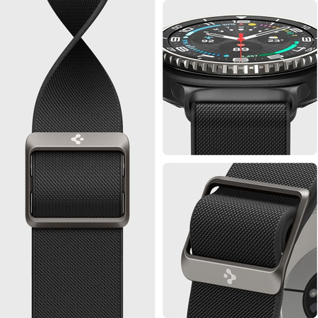 Spigen Fit Lite - Pasek do Samsung Galaxy Watch 8 / 8 Classic 40 / 44 / 46 mm (Black) (AMP10117)