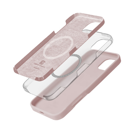Crong Color Cover Magnetic - Etui iPhone 16 Pro Max MagSafe (piaskowy róż) (CRGCOLRMIP1669PPNK)