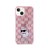 Karl Lagerfeld Monogram Choupette - Etui iPhone 15 (różowy) (KLHCP15SHNCMKLP)