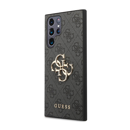 Guess 4G Big Metal Logo - Etui Samsung Galaxy S23 Ultra (szary) (GUHCS23L4GMGGR)