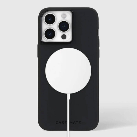 Case-Mate Silicone MagSafe - Etui iPhone 15 Pro Max (Black) (CM051656)