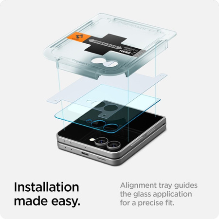 Spigen GLAS.TR EZ Fit HD - Szkło hartowane do Samsung Galaxy Z Flip 7 (AGL09586)
