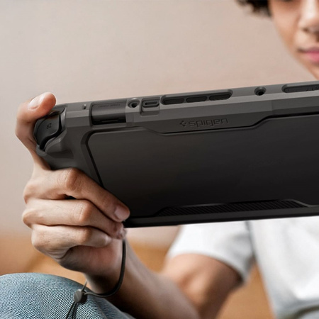 Spigen Rugged Armor - Etui do Nintendo Switch 2 (Matte Black) (ACS09075)