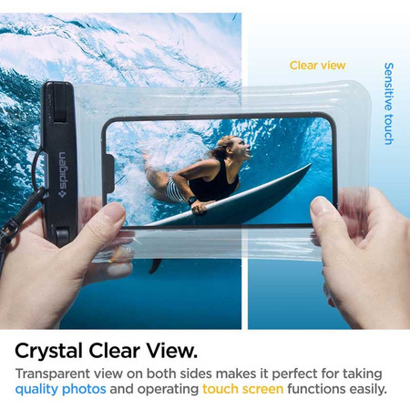 Spigen A610 Universal Waterproof Float Case - Etui do smartfonów do 6.9" (Przezoczysty) (AMP04530)