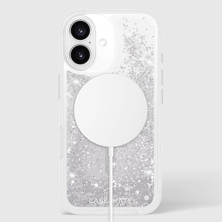 Case-Mate Waterfall MagSafe - Etui iPhone 16 (Silver) (CM054596)