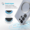 Speck Presidio Perfect-Clear Magnet - Etui Samsung Galaxy S25 Ultra MagSafe (Clear / Chrome Finish / Serene Silver) (150897-3199)