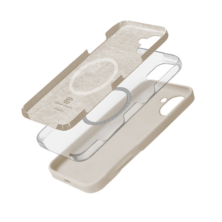 Crong Color Cover Magnetic - Etui iPhone 16 MagSafe (kamienny beż) (CRGCOLRMIP1661STN)