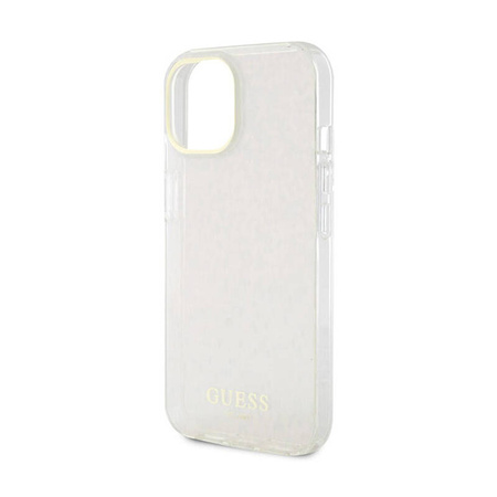 Guess IML Faceted Mirror Disco Iridescent - Etui iPhone 15 (różowy) (GUHCP15SHDECMP)