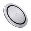 Crong PowerSpot Fast Wireless Charger – Aluminiowa ładowarka bezprzewodowa Qi 15W USB-C z powłoką ze szkła hartowanego (Silver White) (CRG-PS15W-WHI)