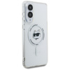 Karl Lagerfeld Button Choupette Head Printed Logo MagSafe - Etui Samsung Galaxy S25 Edge (biały) (KLHMS25EHLSCHH)