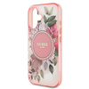 Guess IML Flower & Tonal Circle MagSafe - Etui iPhone 16 (różowy) (GUHMP16SHFWBDCEP)