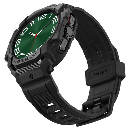 Spigen Rugged Armor Pro - Pasek + etui do Samsung Galaxy Watch Ultra 47 mm (Matte Black) (ACS08427)