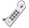 Belkin Listwa zasilająca przeciwprzepięciowa 900J, 8 gniazd Schuko, 2x USB-A, 2m (BSV804VF2M-V2)