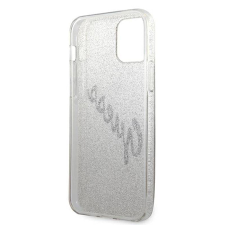 Guess Glitter Gradient Script - Etui iPhone 12 Pro Max (złoty) (GUHCP12LPCUGLSGO)