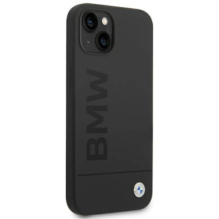 BMW Silicone Signature Logo Magsafe - Etui iPhone 14 Plus (czarny) (BMHMP14MSLBLBK)