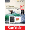 SanDisk Extreme microSDXC - Karta pamięci 64 GB A2 V30 UHS-I U3 170/80 MB/s z adapterem (SDSQXAH-064G-GN6AA)