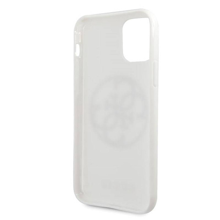 Guess Circle Glitter 4G - Etui iPhone 11 Pro Max (biały) (GUHCN65TPUWHGLG)